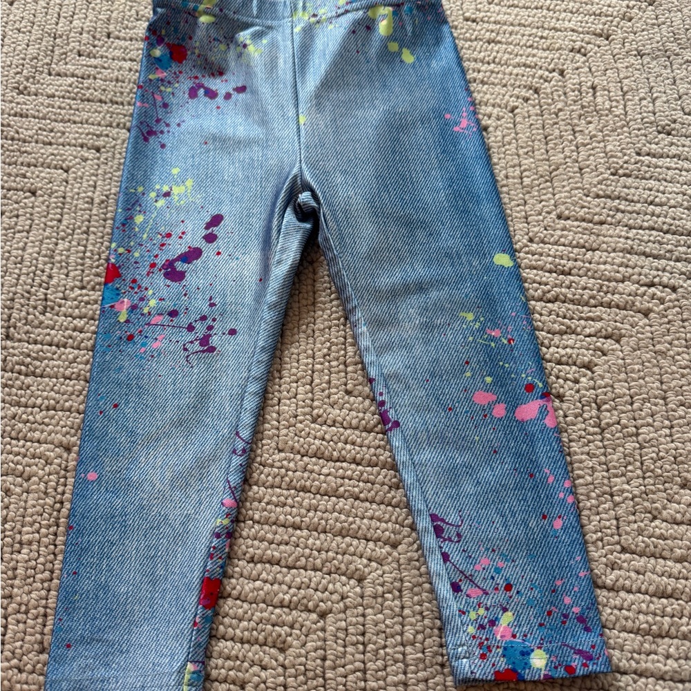 Terez Blue and Red Artistic Jeans